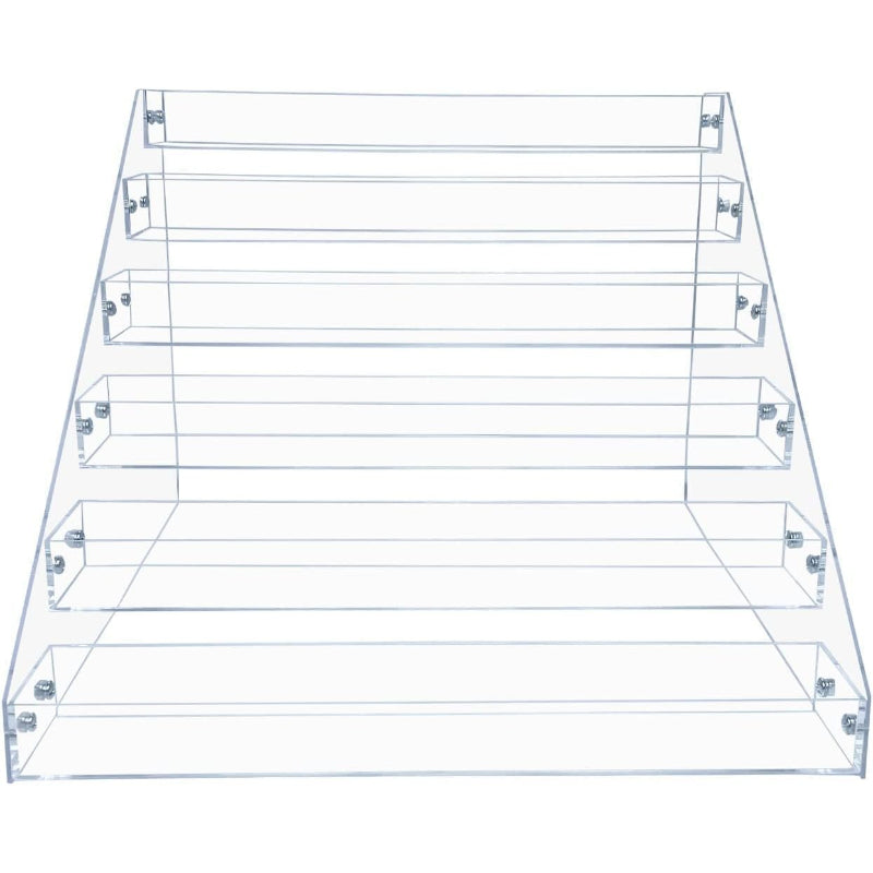 6‑Tier Clear Acrylic Spice Rack