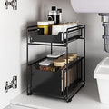2‑Tier Pull‑Out Multi‑Purpose Under‑Sink Storage Rack