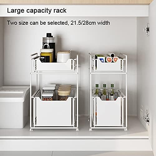 2‑Tier Pull‑Out Multi‑Purpose Under‑Sink Storage Rack