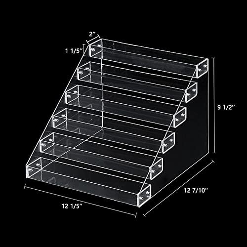 6‑Tier Clear Acrylic Spice Rack