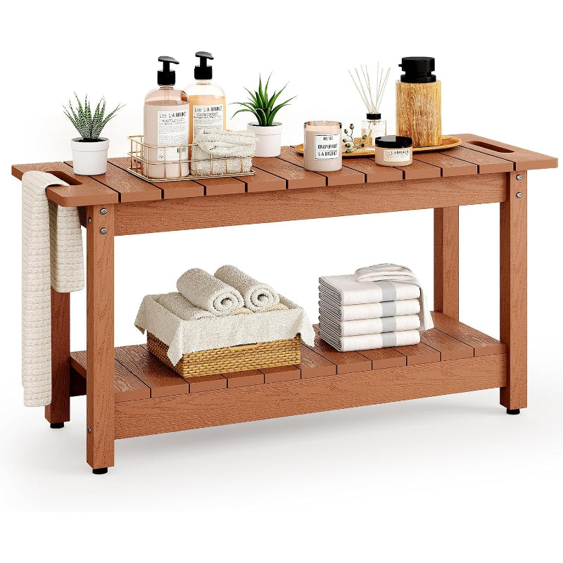 35" Waterproof HIPS Shower Bench