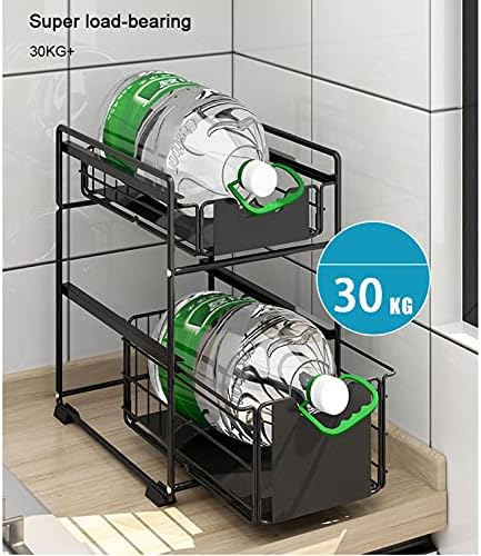2‑Tier Pull‑Out Multi‑Purpose Under‑Sink Storage Rack