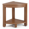 HDPE Corner Shower Bench with Shelf