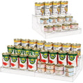 3‑Tier Expandable Acrylic Pantry Can Rack