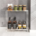 Small Clear Multi‑Layer Acrylic Countertop Spice Rack