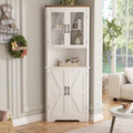 67" Tall Farmhouse Corner Cabinet
