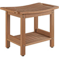 Brown Heavy‑Duty Poly Lumber Shower Bench