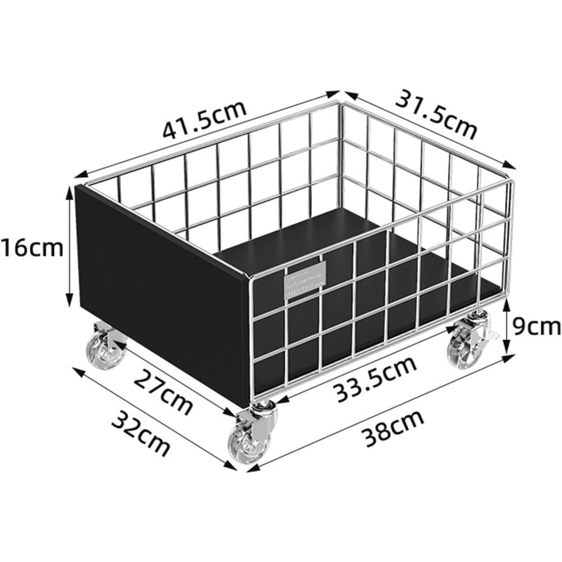 Rolling Multi‑Function Mobile Storage Cart with Wheels